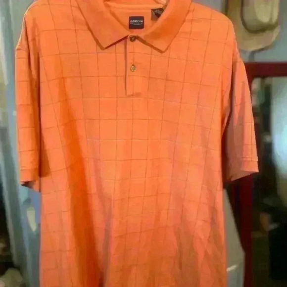 Arrow Orange & Brown Windowpane Plaid Short Sleeve Shirt- Size XXL - Picture 16 of 16